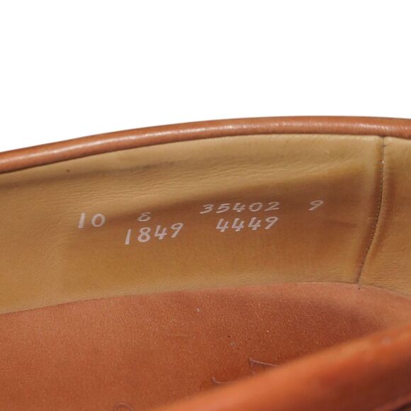 Allen Edmonds Cody Kiltie Tassel Loafers Mens 10E Brown Leather Woven Shoes main image 6